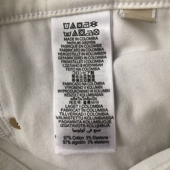 NWT MICHAEL KORS Selma Skinny High Rise Slim White  Jeans Size 4 Women - Picture 8 of 16